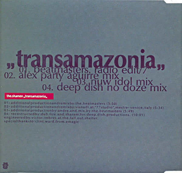 The Shamen : Transamazonia (CD, Maxi)