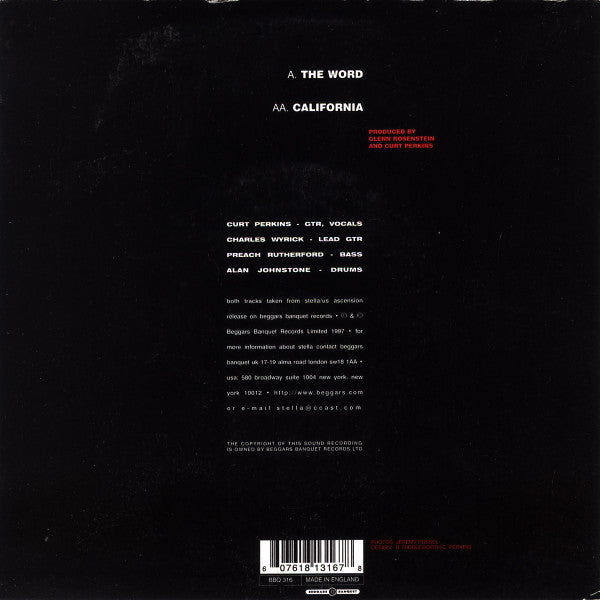 Stella US : The Word / California (7")