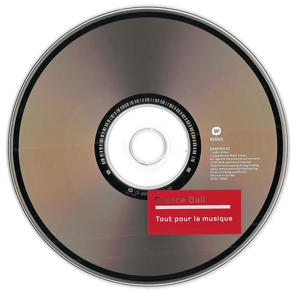 France Gall : Tout Pour La Musique (CD, Album, RE, RM)