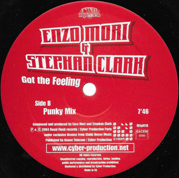 Enzo Mori & Stephan Clark : Got The Feeling (12")