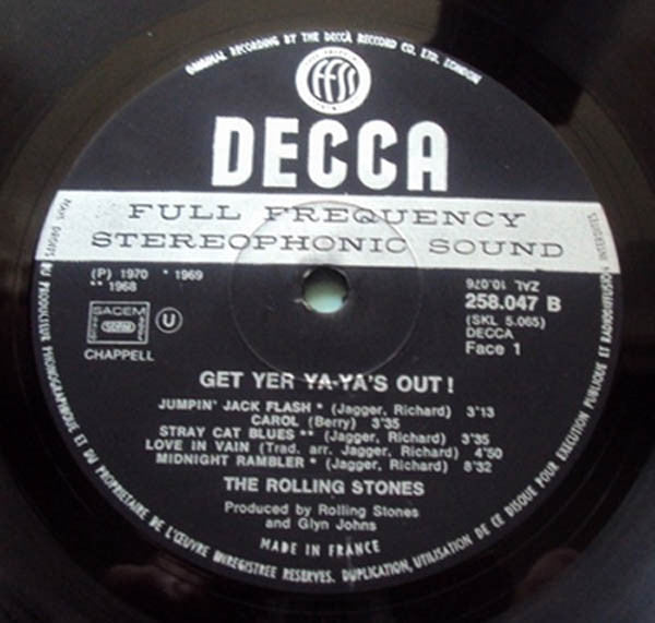 The Rolling Stones : Get Yer Ya-Ya's Out! - The Rolling Stones In Concert (LP, Album, RE)