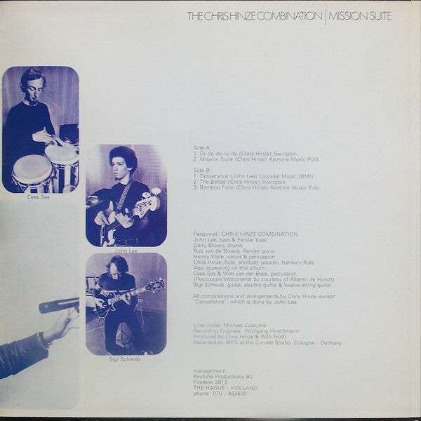 The Chris Hinze Combination : Mission Suite (LP, Album, Gat)