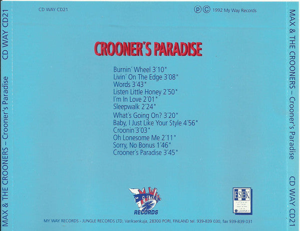 Max & The Crooners : Crooner's Paradise (CD, Album)
