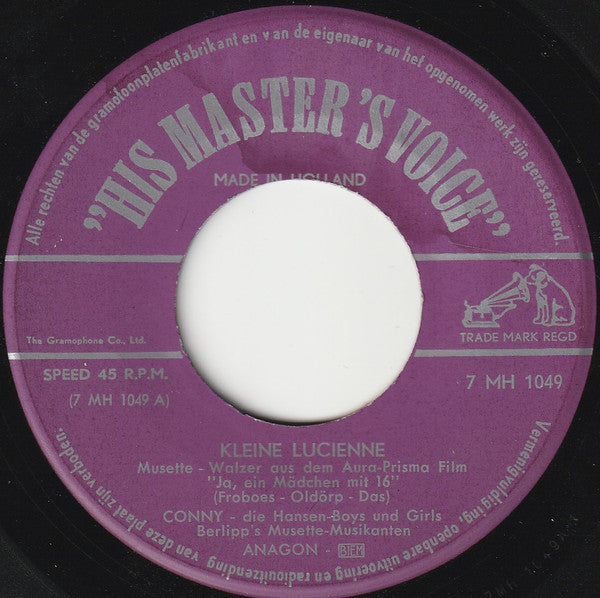 Conny Froboess : Kleine Lucienne / Disc-Jockey (7", Single)