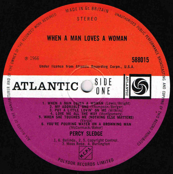 Percy Sledge : When A Man Loves A Woman (LP, Album)