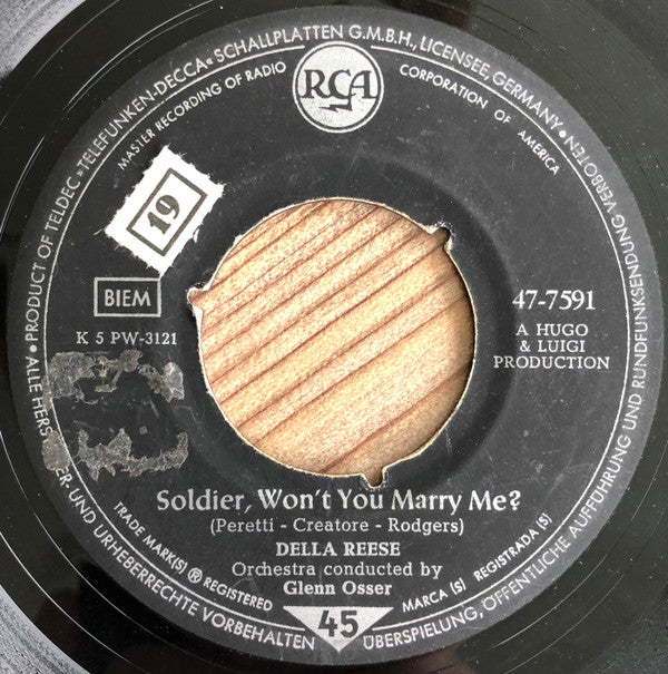Della Reese : Don't You Know / Soldier, Won't You Marry Me? (7")
