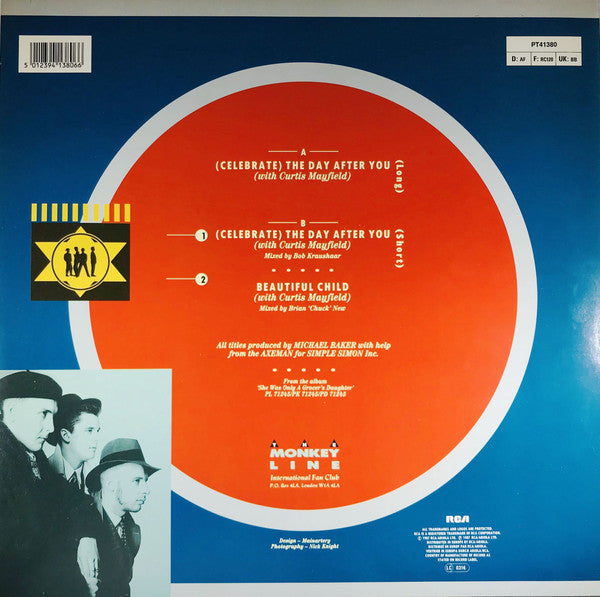 The Blow Monkeys With Curtis Mayfield : (Celebrate) The Day After You (12", Maxi)