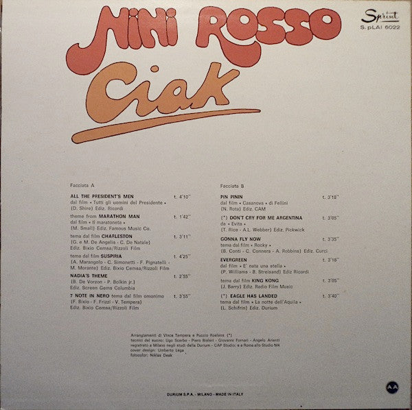 Nini Rosso : Ciak (LP)