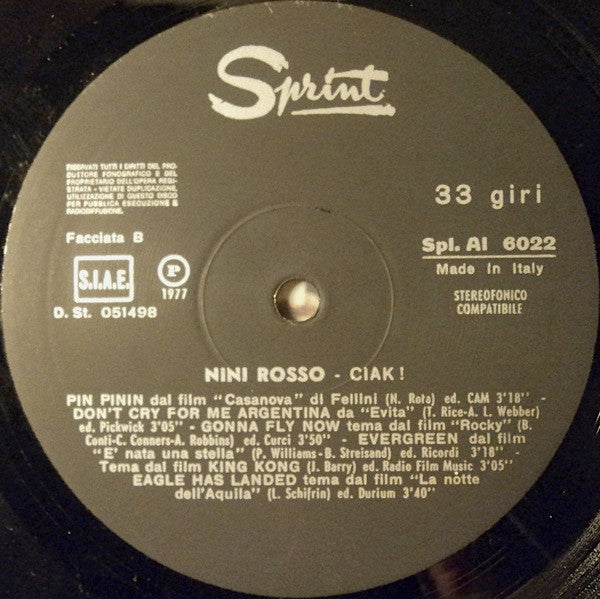 Nini Rosso : Ciak (LP)