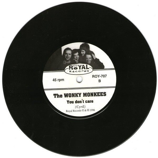 The Wonky Monkees : Hold On B/W You Don't Care (7", Single)