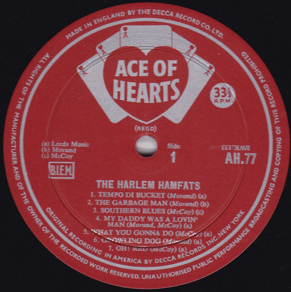 The Harlem Hamfats : The Harlem Hamfats (LP, Comp, Mono)