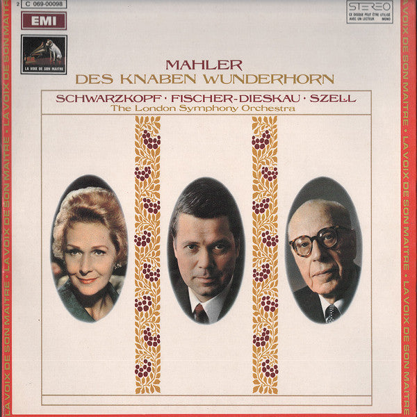 Gustav Mahler - Schwarzkopf* • Fischer-Dieskau* • Szell* • The London Symphony Orchestra* : Des Knaben Wunderhorn (LP, Album, Gat)