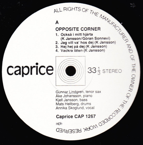 Opposite Corner : Low-High (LP, Album)