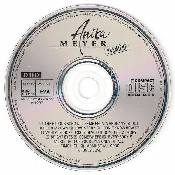 Anita Meyer : Première (CD, Album)