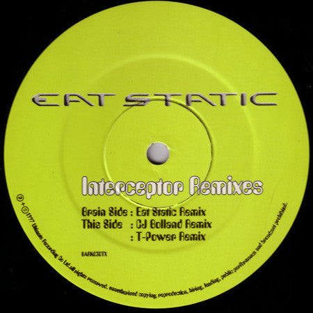 Eat Static : Interceptor Remixes (12", Single, Par)