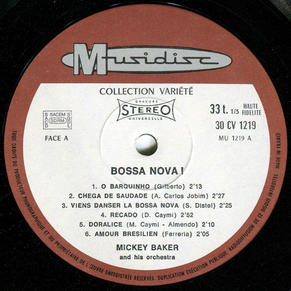 Mickey Baker And His Orchestra : Bossa Nova ! (LP, Album, RE)