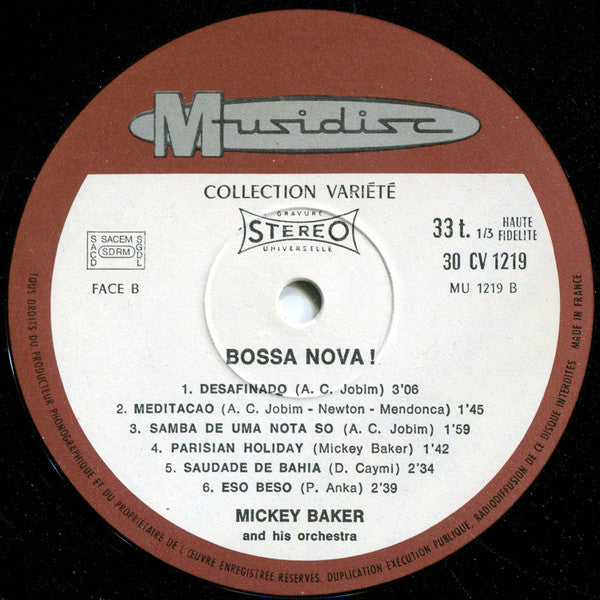 Mickey Baker And His Orchestra : Bossa Nova ! (LP, Album, RE)