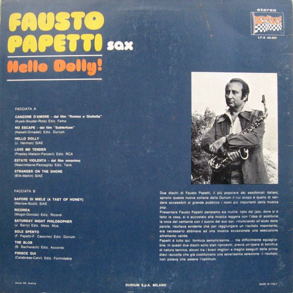 Fausto Papetti : Hello Dolly! (LP, Comp)