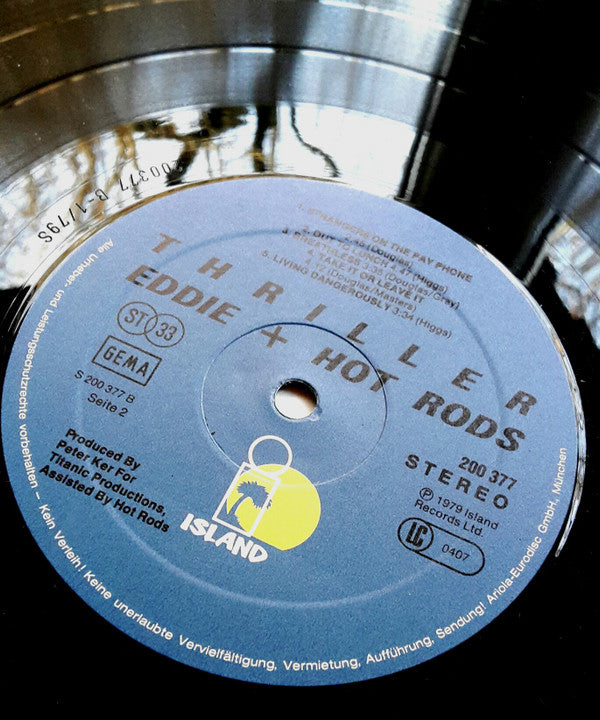 Eddie + Hot Rods* : Thriller (LP, Album)