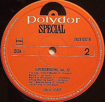 Sandy Coast : Superstarshine Vol. 12 (LP, Comp)