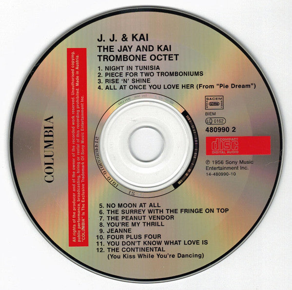 The J.J. Johnson And Kai Winding Trombone Octet : The Jay & Kai Trombone Octet (CD, Album, RE)