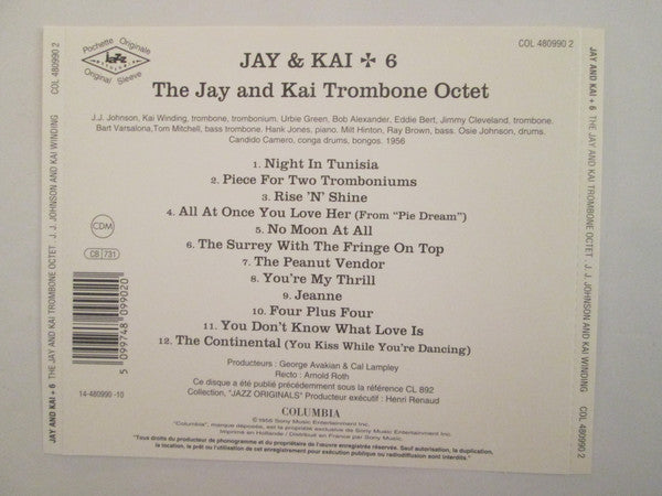The J.J. Johnson And Kai Winding Trombone Octet : The Jay & Kai Trombone Octet (CD, Album, RE)