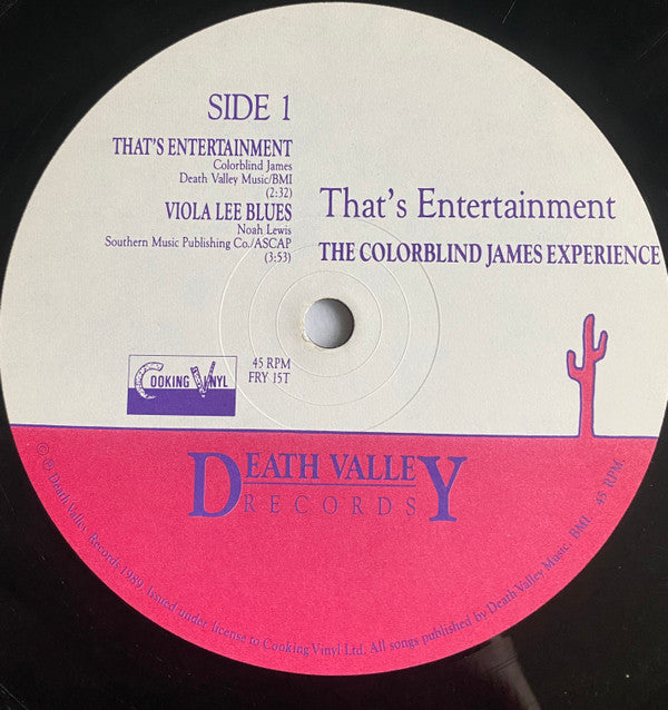 The Colorblind James Experience : That's Entertainment (12")