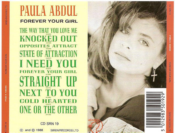 Paula Abdul : Forever Your Girl (CD, Album)