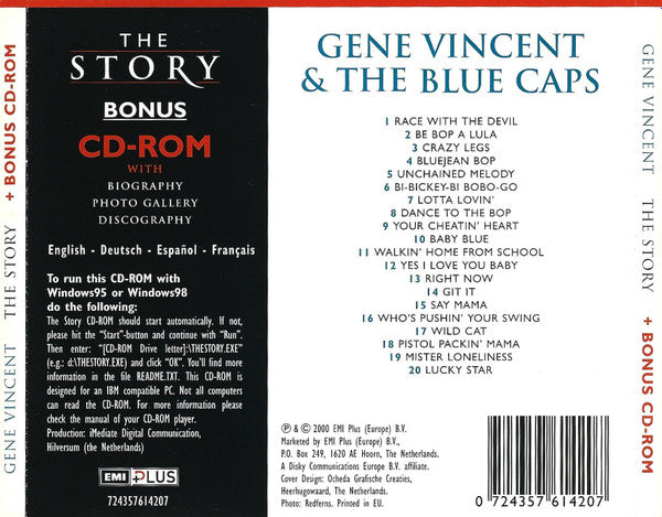 Gene Vincent & His Blue Caps : The Story (CD, Comp + CD-ROM)
