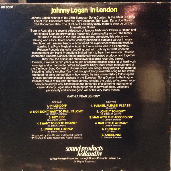 Johnny Logan : In London (LP)