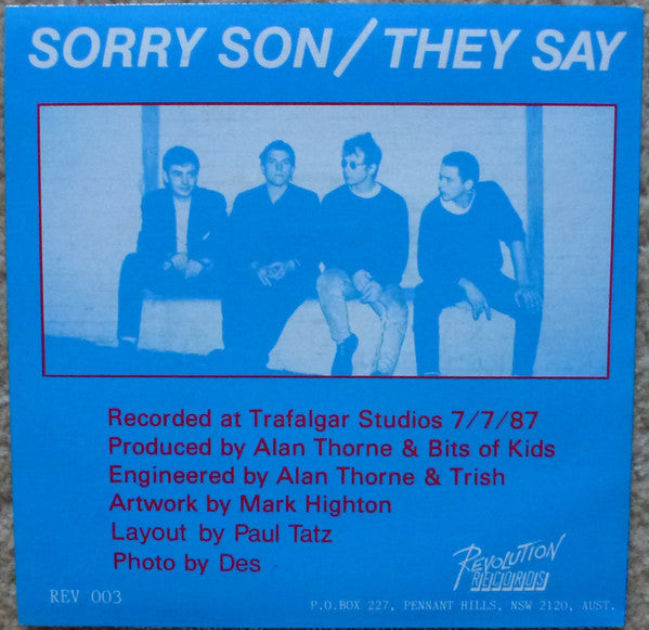 Bits Of Kids : They Say / Sorry Son (7")