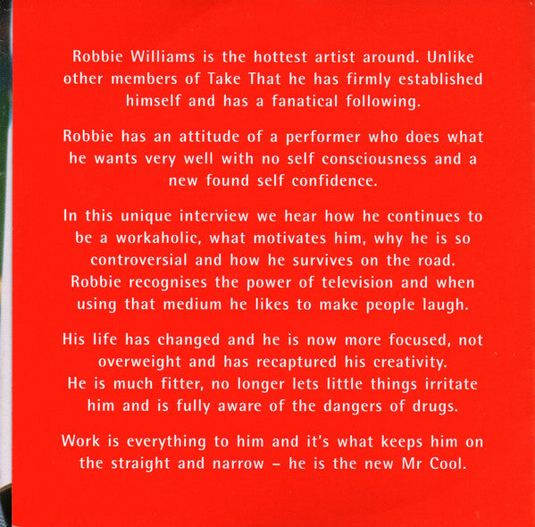 Robbie Williams : An Interview With ... (CD, Unofficial)