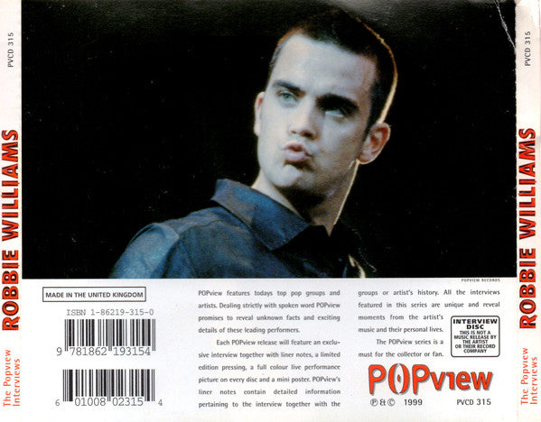 Robbie Williams : An Interview With ... (CD, Unofficial)