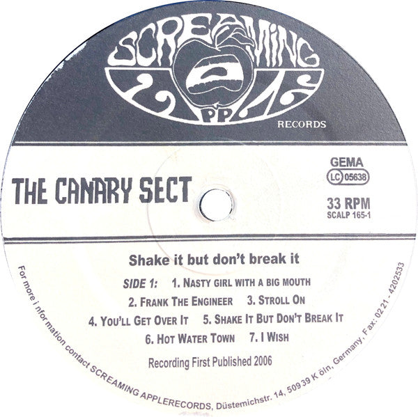 The Canary Sect : Shake It But Don't Break It!!!!!! (LP)