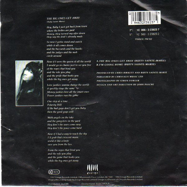 Buffy Sainte-Marie : The Big Ones Get Away (7")