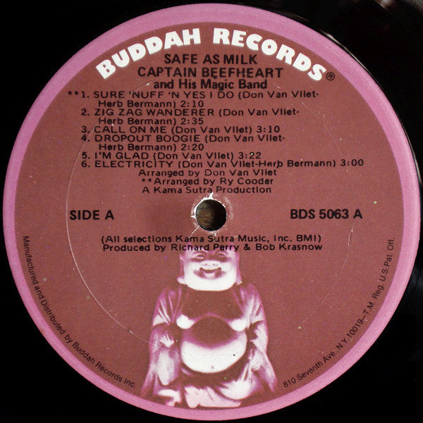 Captain Beefheart And His Magic Band* : Safe As Milk (LP, Album, RE, Bro)