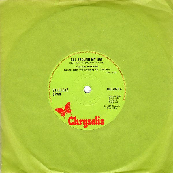 Steeleye Span : All Around My Hat (7", Single, Sol)