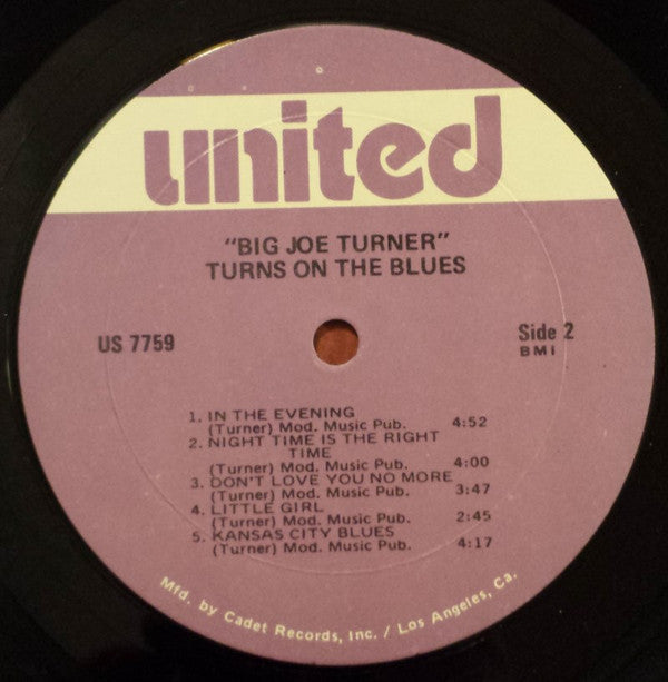 Big Joe Turner : Turns On The Blues (LP, RE)