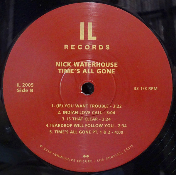Nick Waterhouse (2) : Time's All Gone (LP, Album, RE)