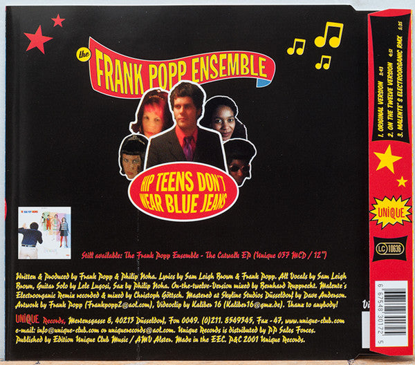 The Frank Popp Ensemble : Hip Teens Don't Wear Blue Jeans (CD, Single)
