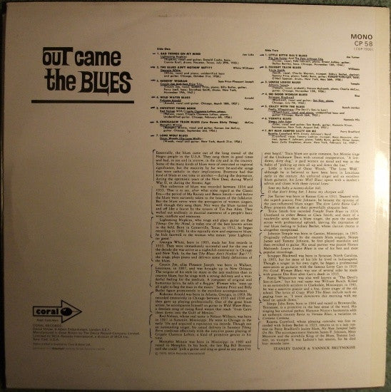 Various : Out Came The Blues (LP, Comp)