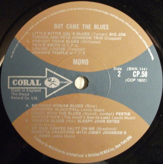 Various : Out Came The Blues (LP, Comp)