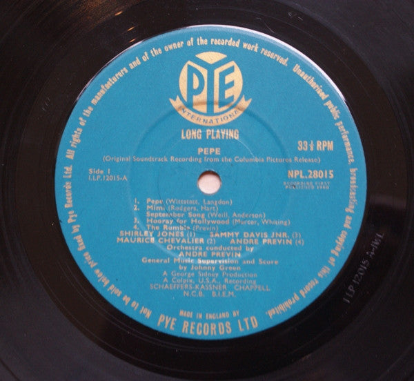 Various : Pepe - Original Soundtrack Album (LP, Album, Mono)