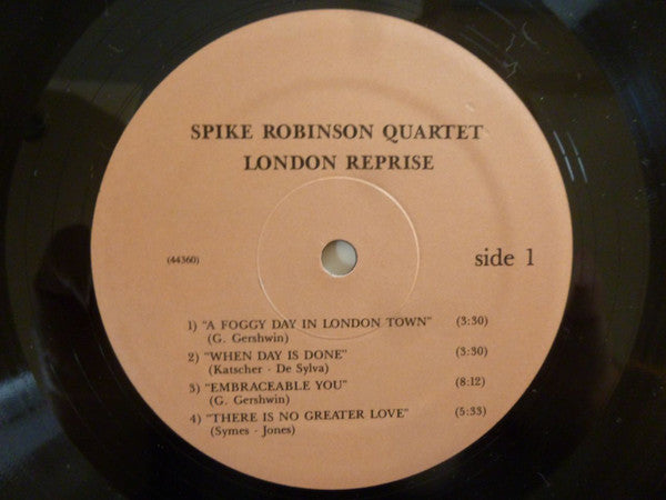 Spike Robinson, Martin Taylor, Dave Green, Spike Wells : London Reprise (LP, Album)