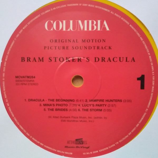 Wojciech Kilar : Bram Stoker's Dracula (Original Motion Picture Soundtrack) (LP, Album, Dlx, Ltd, Num, RE, Yel)