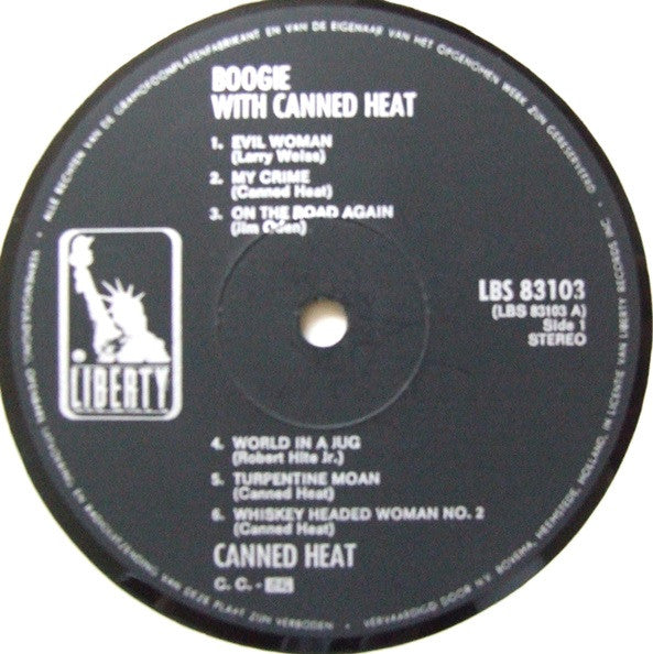 Canned Heat : Boogie With Canned Heat (LP, Album)