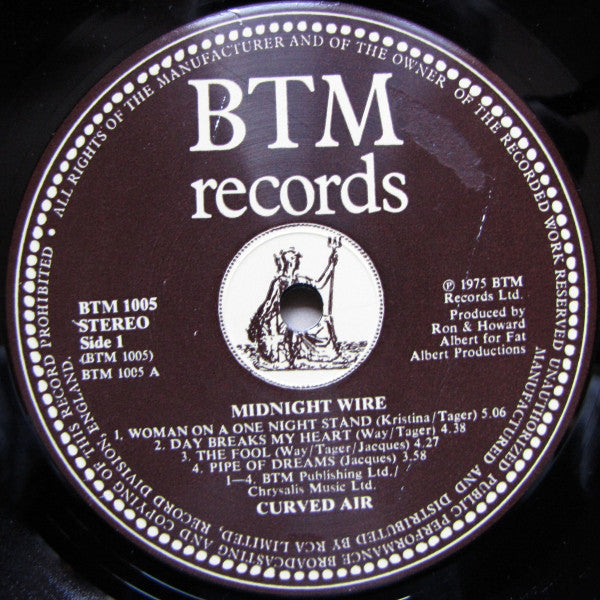 Curved Air : Midnight Wire (LP, Album)