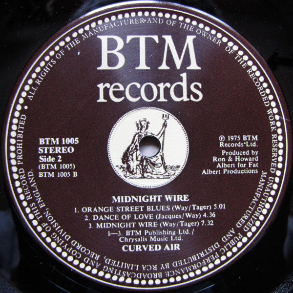 Curved Air : Midnight Wire (LP, Album)