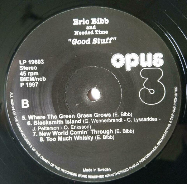 Eric Bibb & Needed Time : Good Stuff (2xLP, Album, 180)