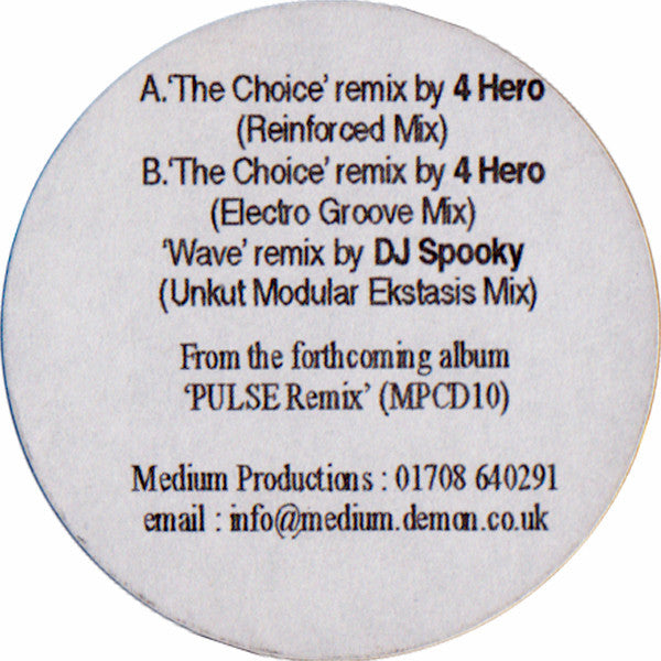 Takahashi/Jansen : Pulse Remix (Album Sampler) (12", W/Lbl)